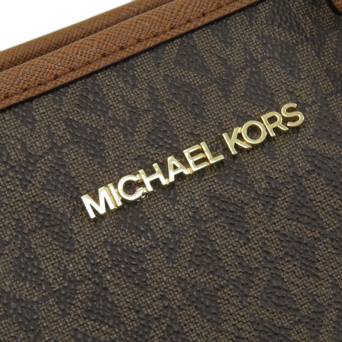 Michael Kors Tote Bag Pvc Brown Mk Signature Women