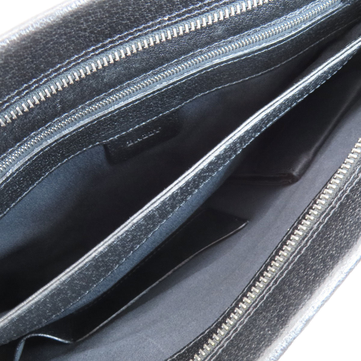 Bally Tote Bag Leather Black Simple Design