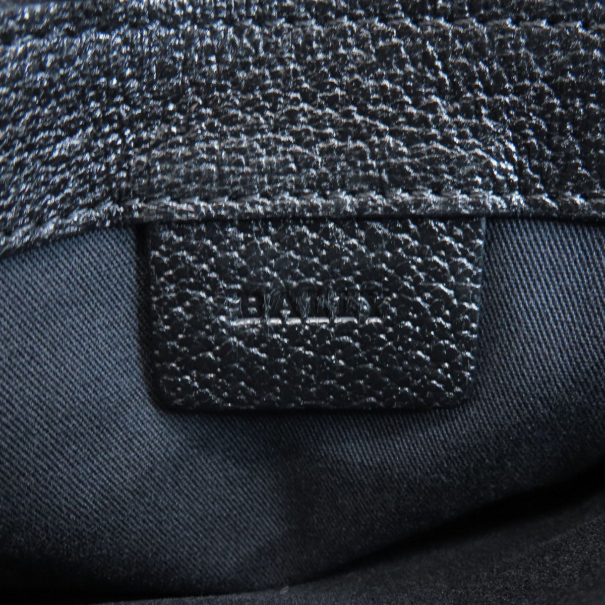 Bally Tote Bag Leather Black Simple Design
