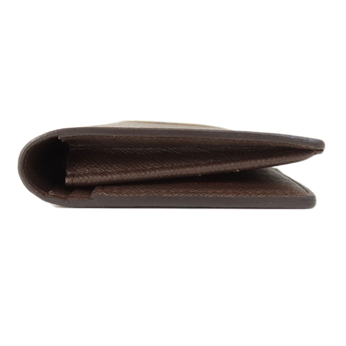 Louis Vuitton Long Wallet Purse N60017 Damier Canvas Brown Portefeuilleebrazza Former Mens