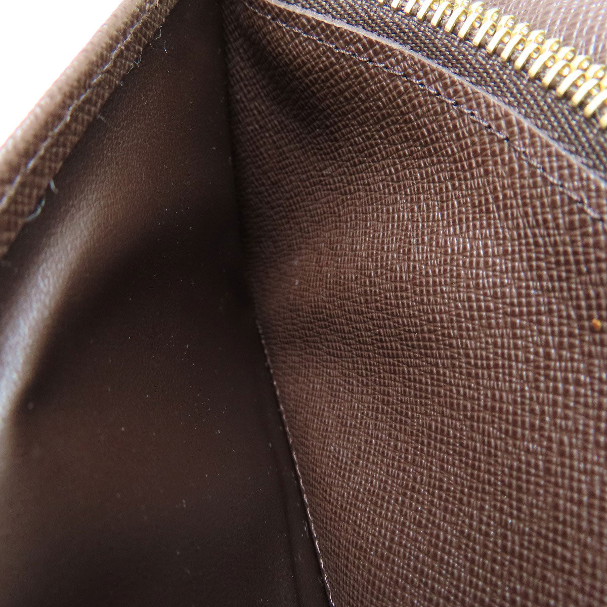 Louis Vuitton Long Wallet Purse N60017 Damier Canvas Brown Portefeuilleebrazza Former Mens