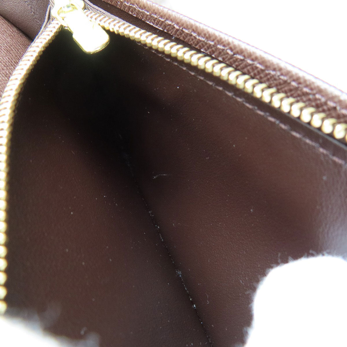 Louis Vuitton Long Wallet Purse N60017 Damier Canvas Brown Portefeuilleebrazza Former Mens