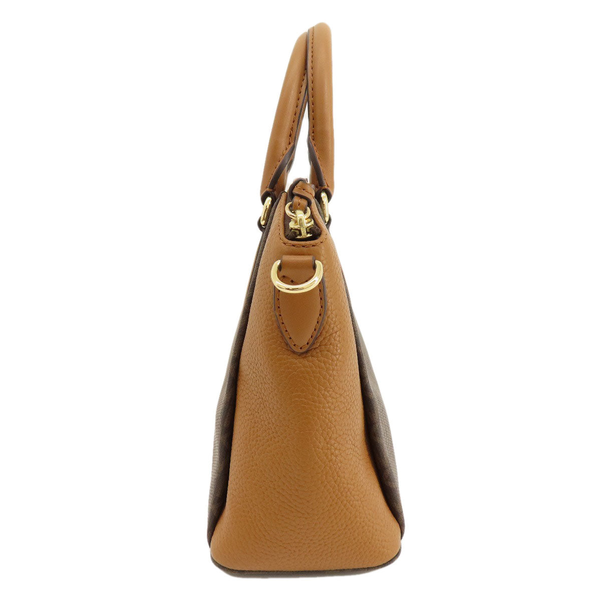 Michael Kors Handbag Pvc Brown Mk Signature 2Way Women