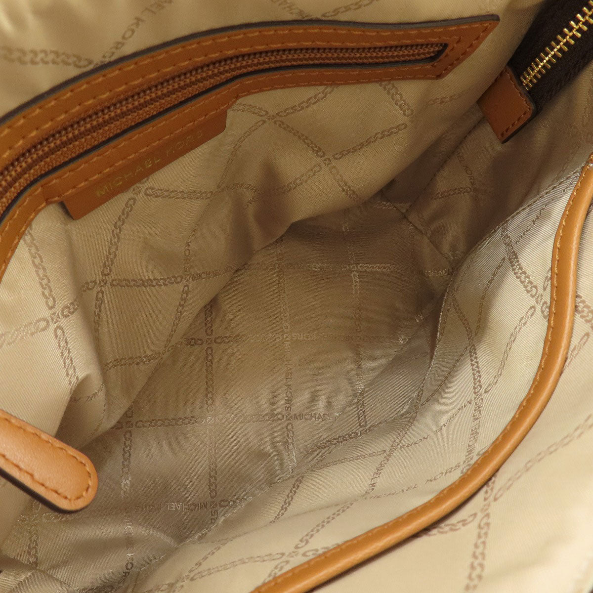 Michael Kors Handbag Pvc Brown Mk Signature 2Way Women