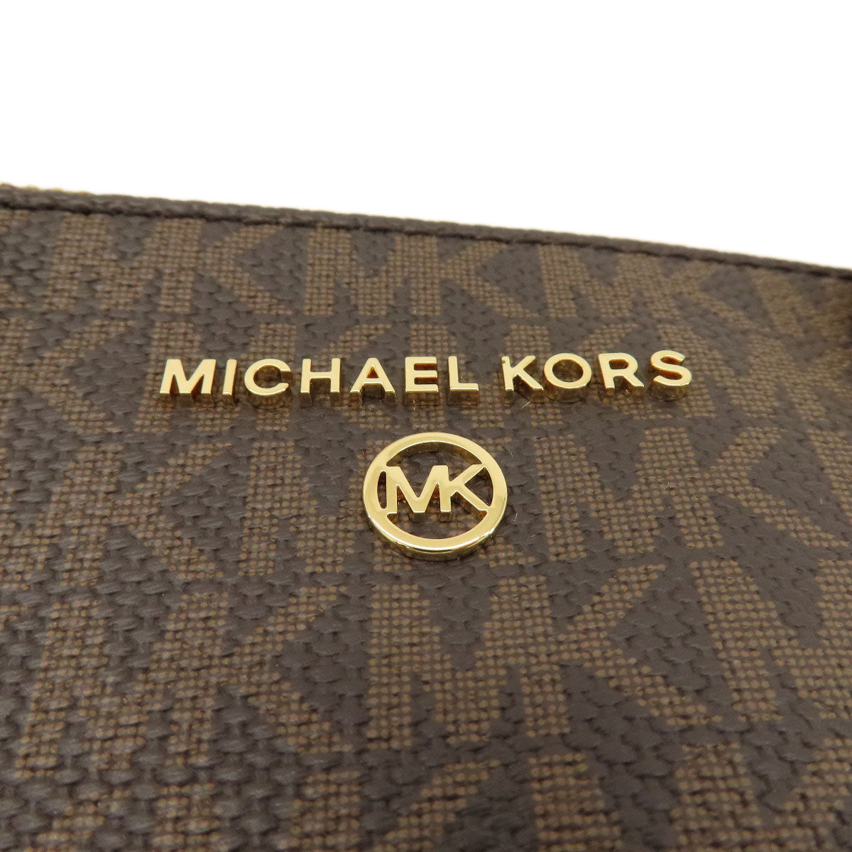 Michael Kors Handbag Pvc Brown Mk Signature 2Way Women