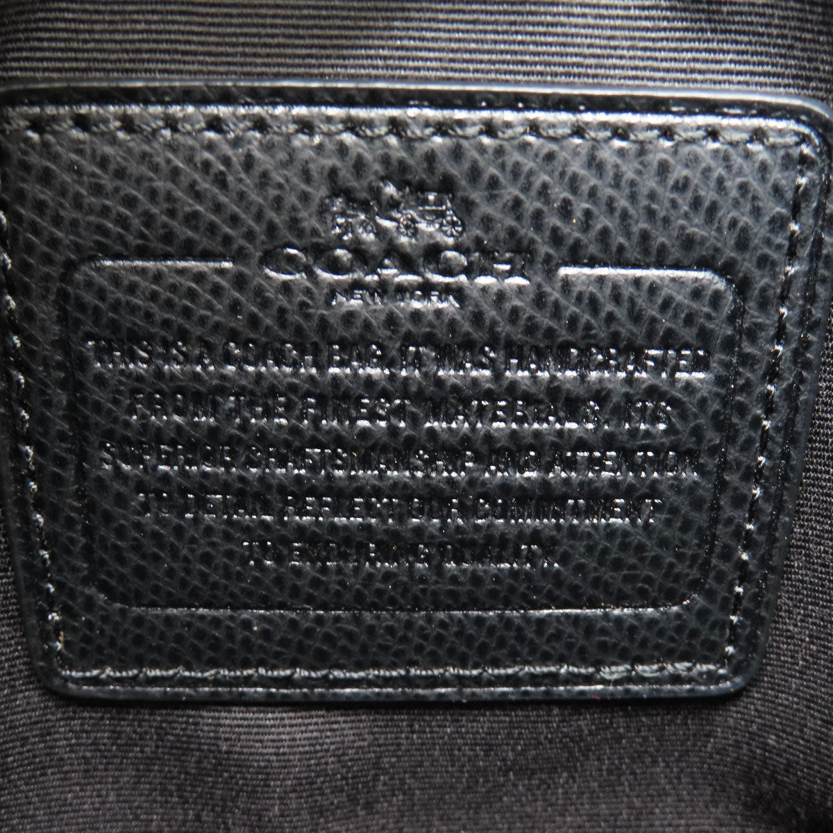 Coach Handbag F34835 Pvc Black Logometal 2Way Women