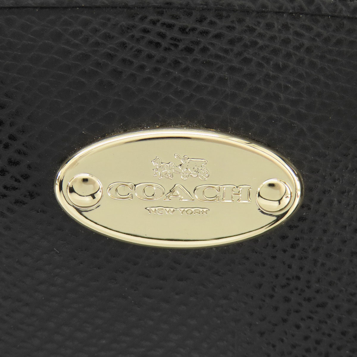 Coach Handbag F34835 Pvc Black Logometal 2Way Women