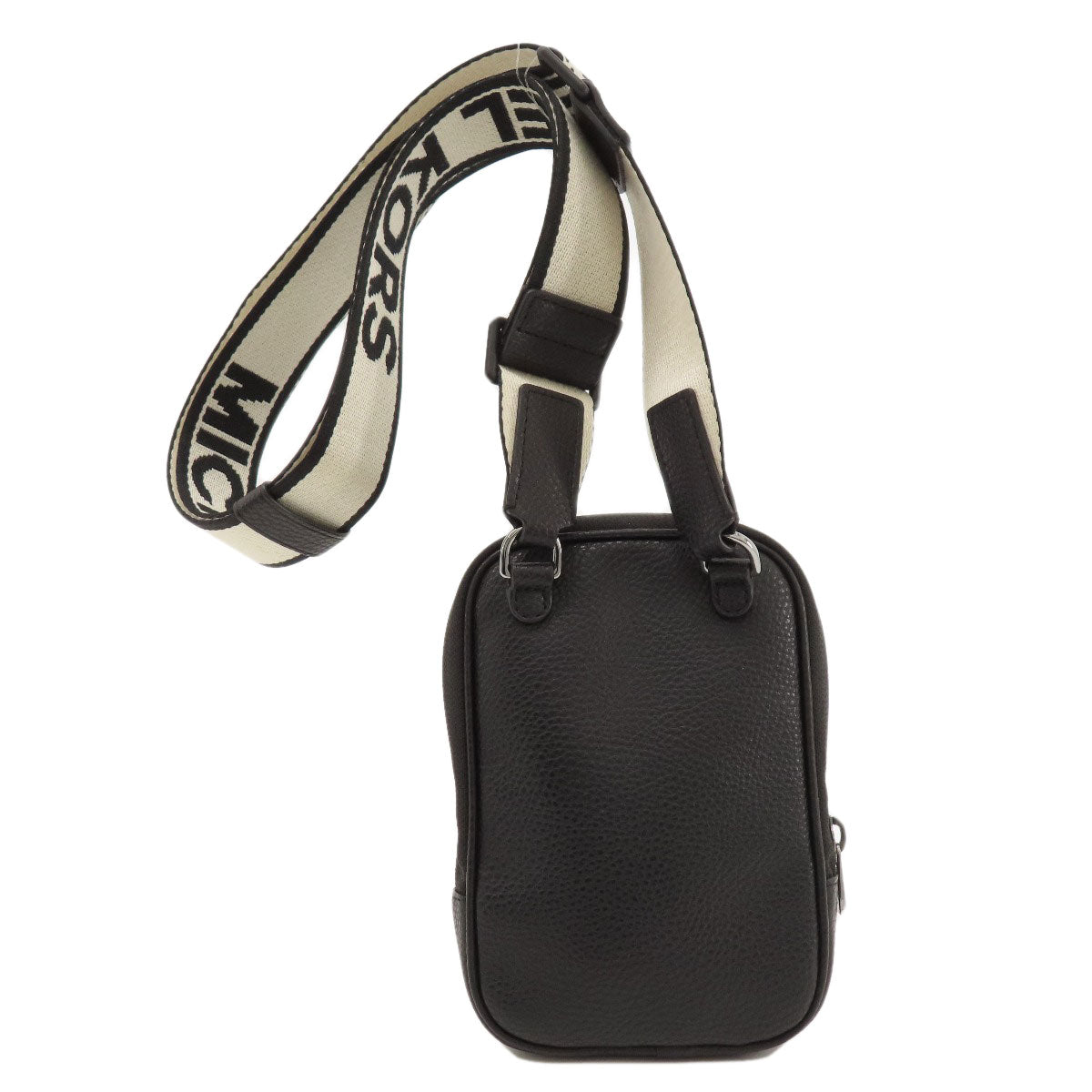 Michael Kors Shoulder Bag Canvas Black Mk Signature Women
