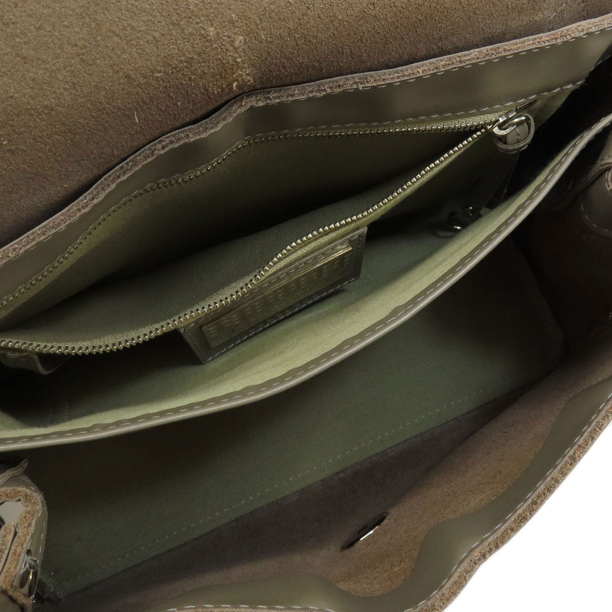 Zanellato Handbag Leather Gray 2Way