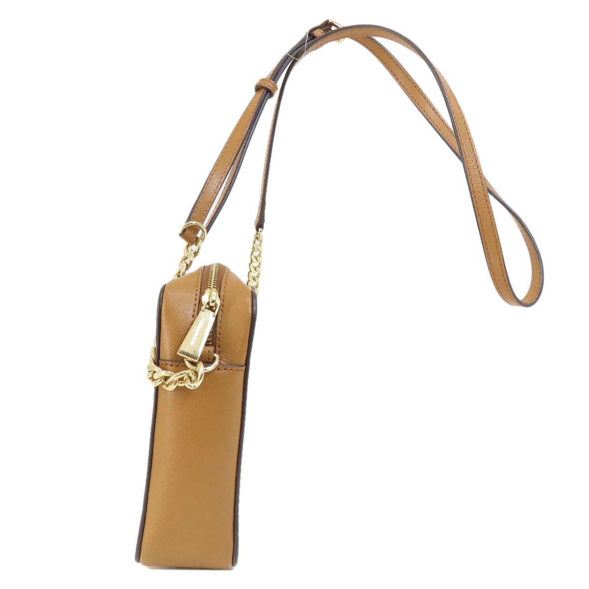 Michael Kors Shoulder Bag Pvc Ocher Logo