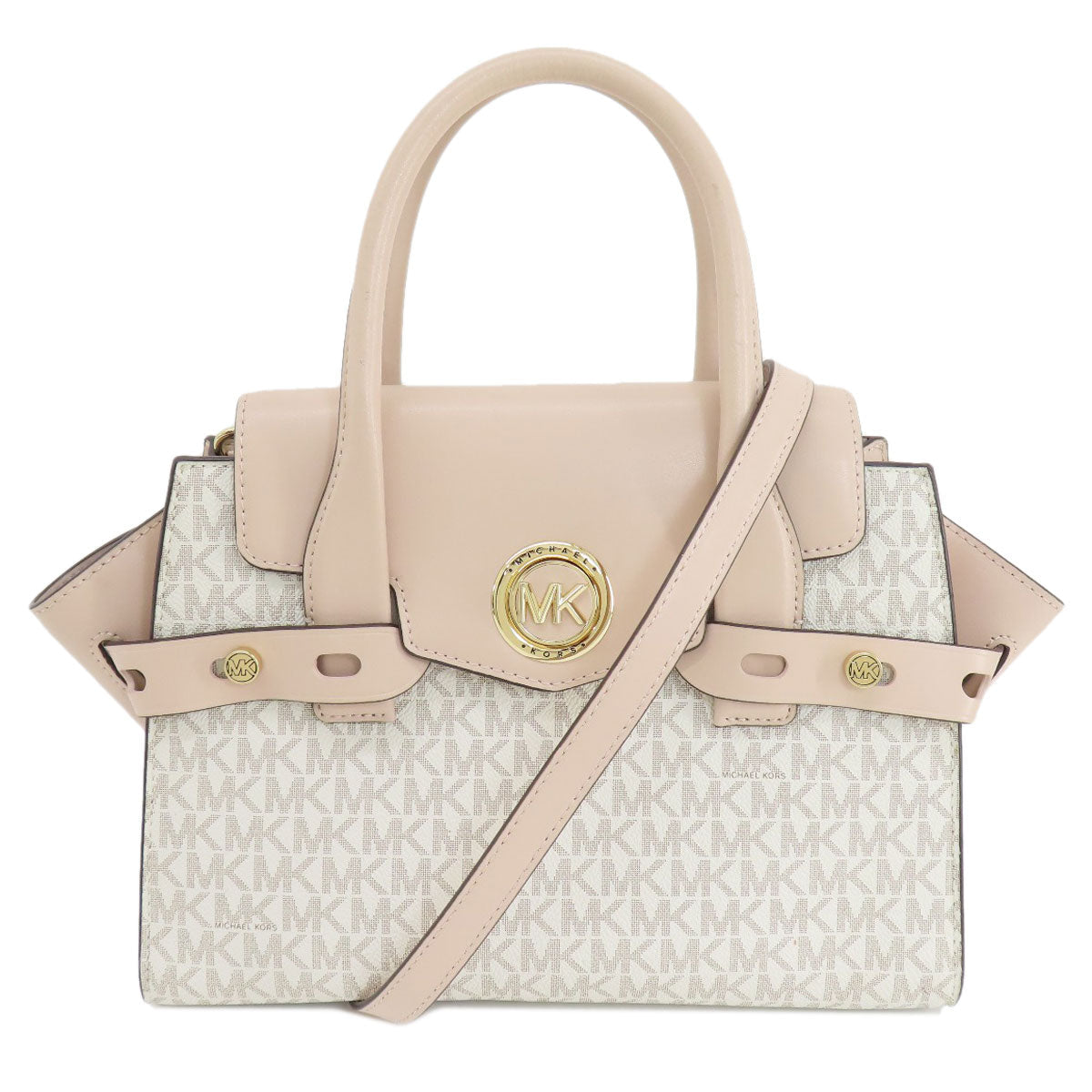Michael Kors Handbag Pvc White Carmen 2Way Women
