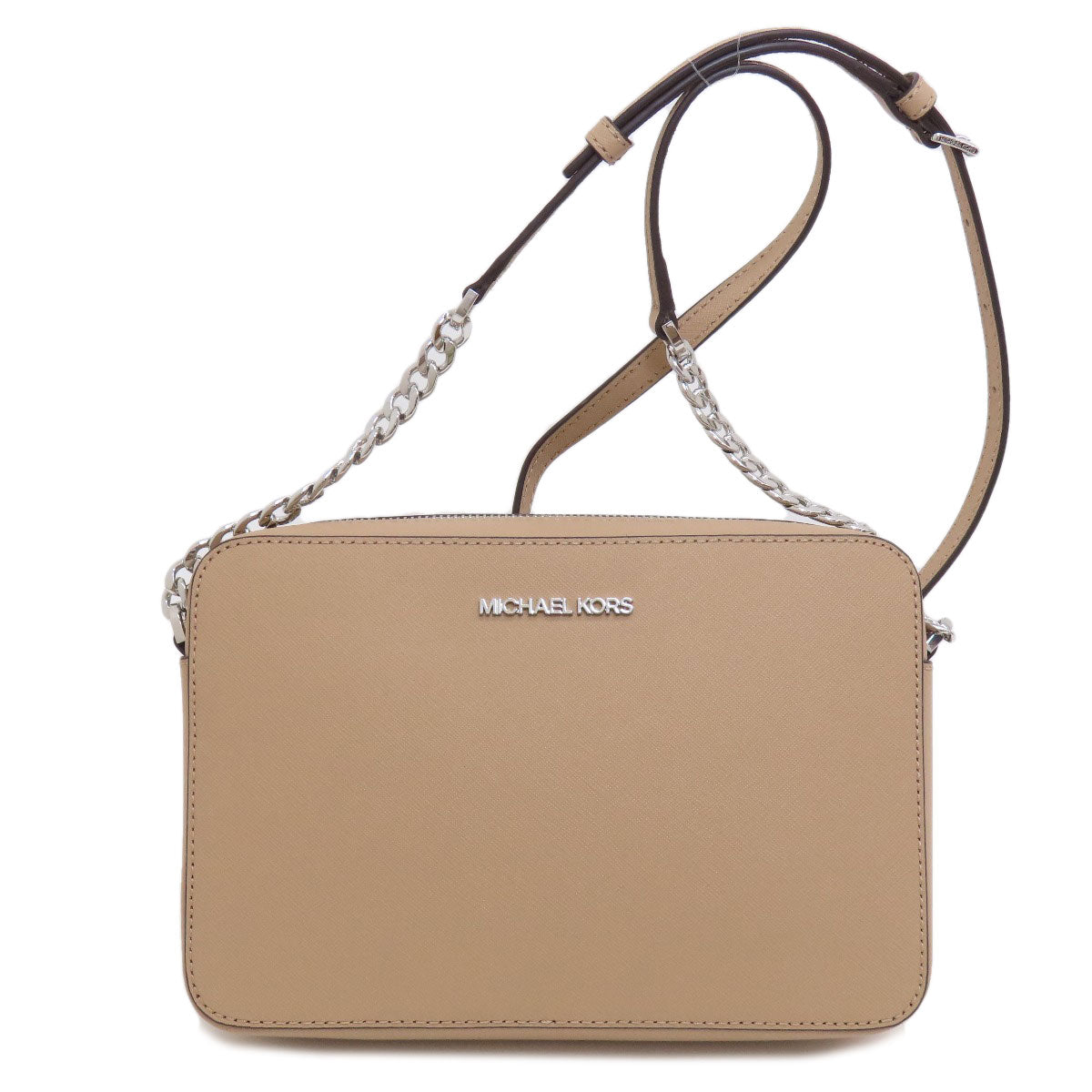 Michael Kors Shoulder Bag Pvc Beige Logo Women