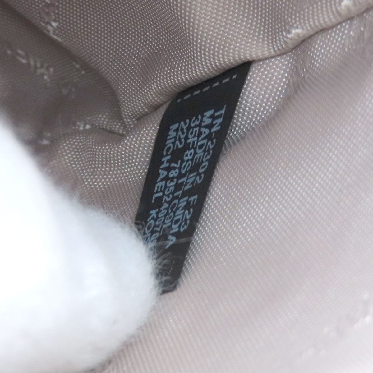 Michael Kors Shoulder Bag Pvc Beige Logo Women