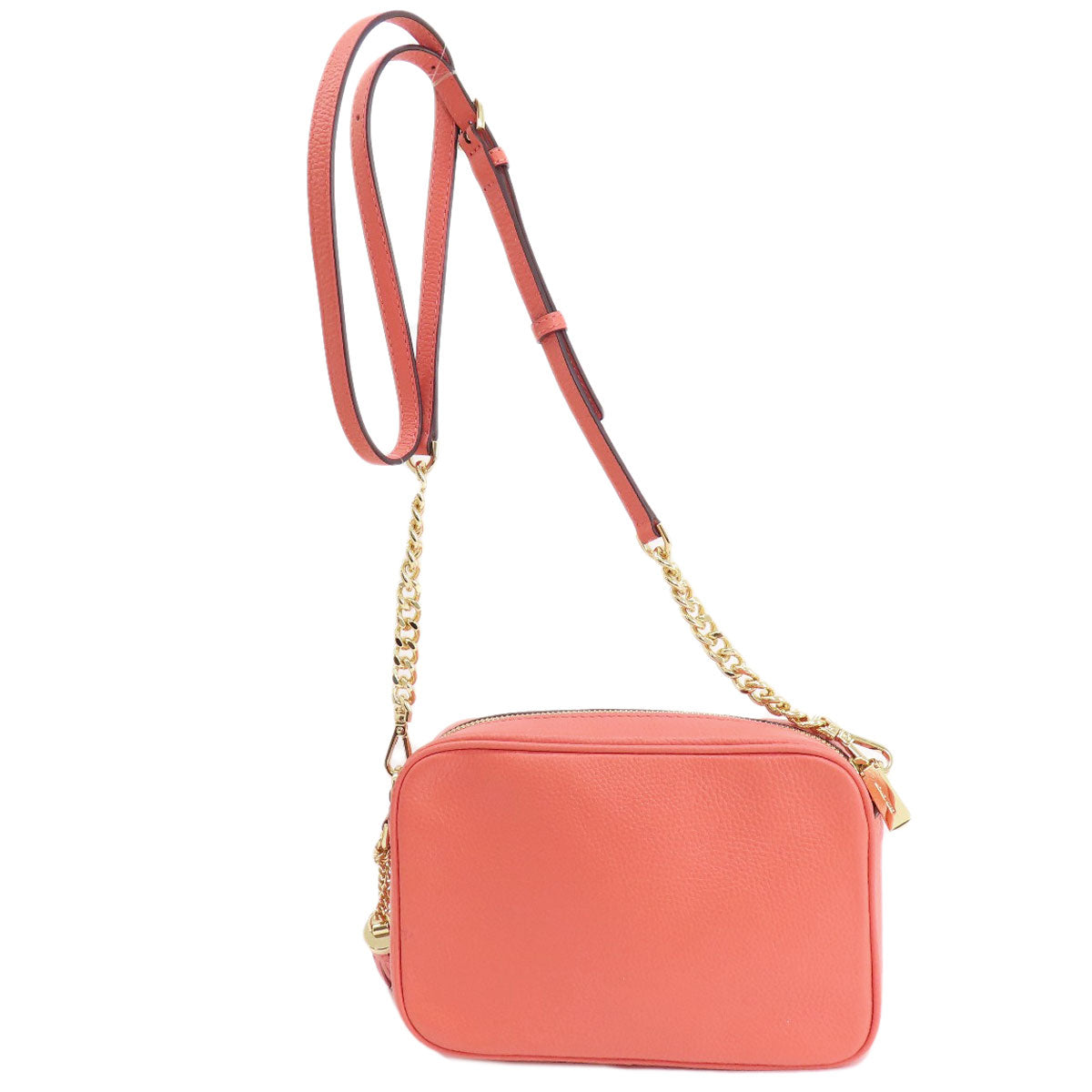Michael Kors Shoulder Bag Leather Pink Logo Women