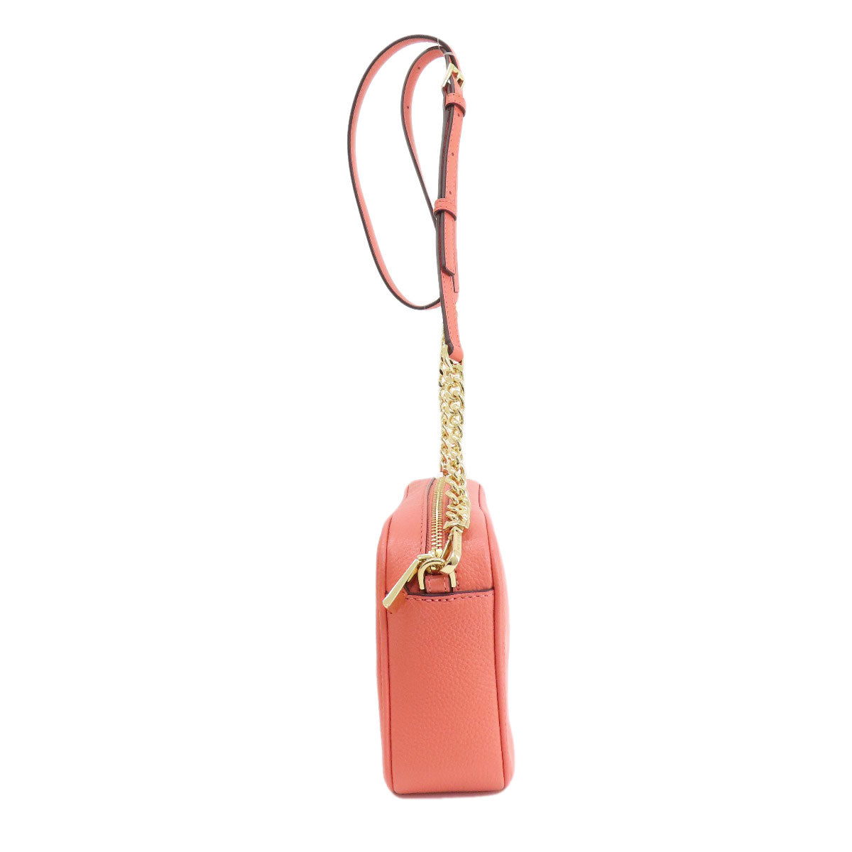 Michael Kors Shoulder Bag Leather Pink Logo Women