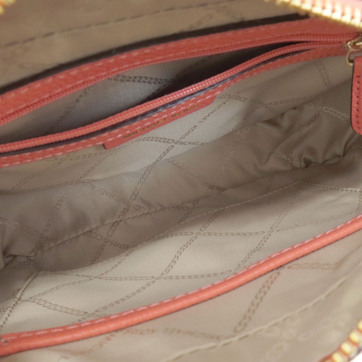 Michael Kors Shoulder Bag Leather Pink Logo Women