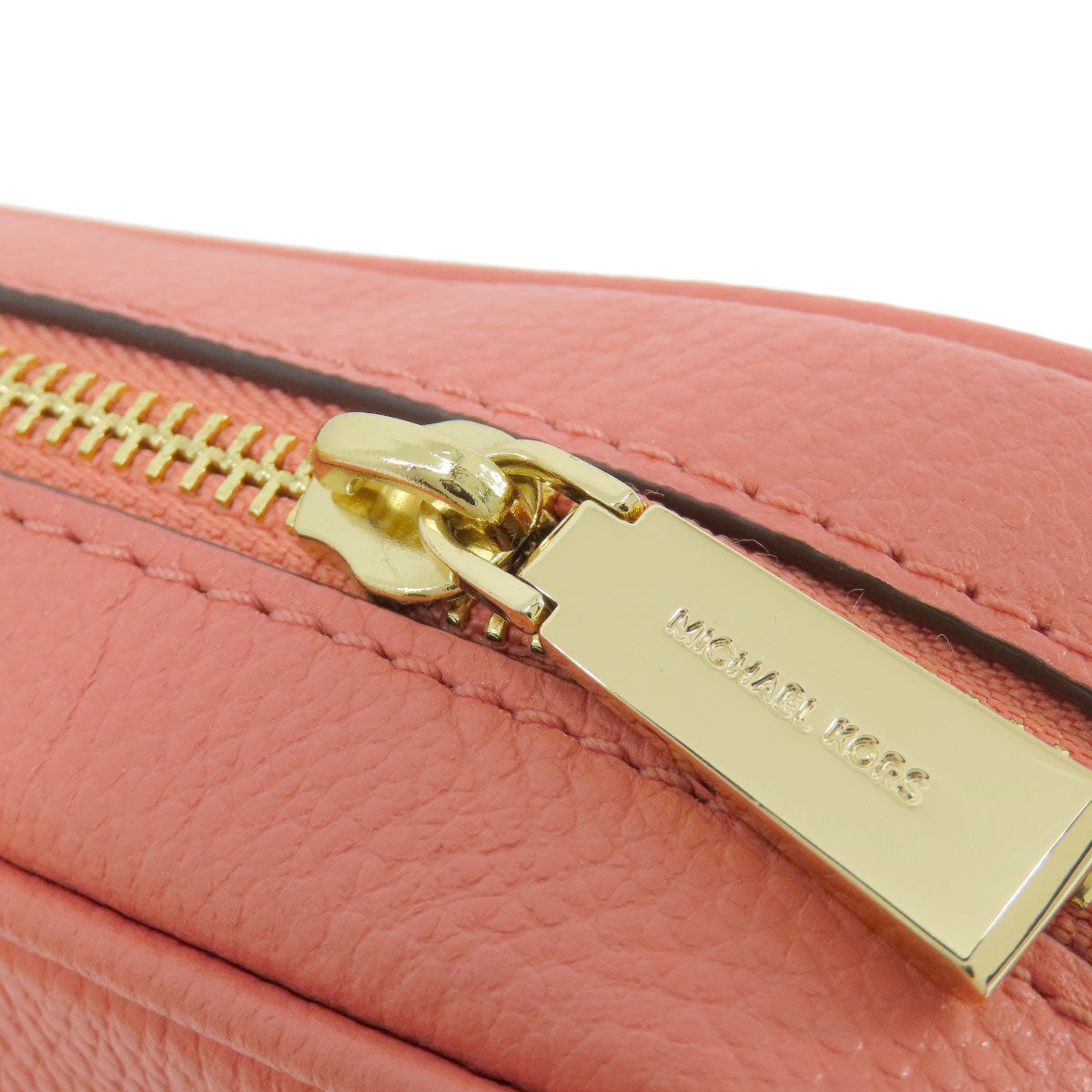 Michael Kors Shoulder Bag Leather Pink Logo Women