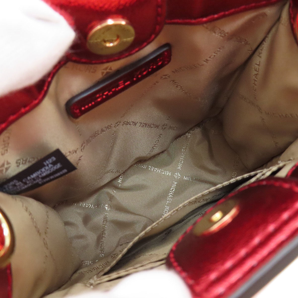 Michael Kors Handbag Pvc Red Logo 2Way Women