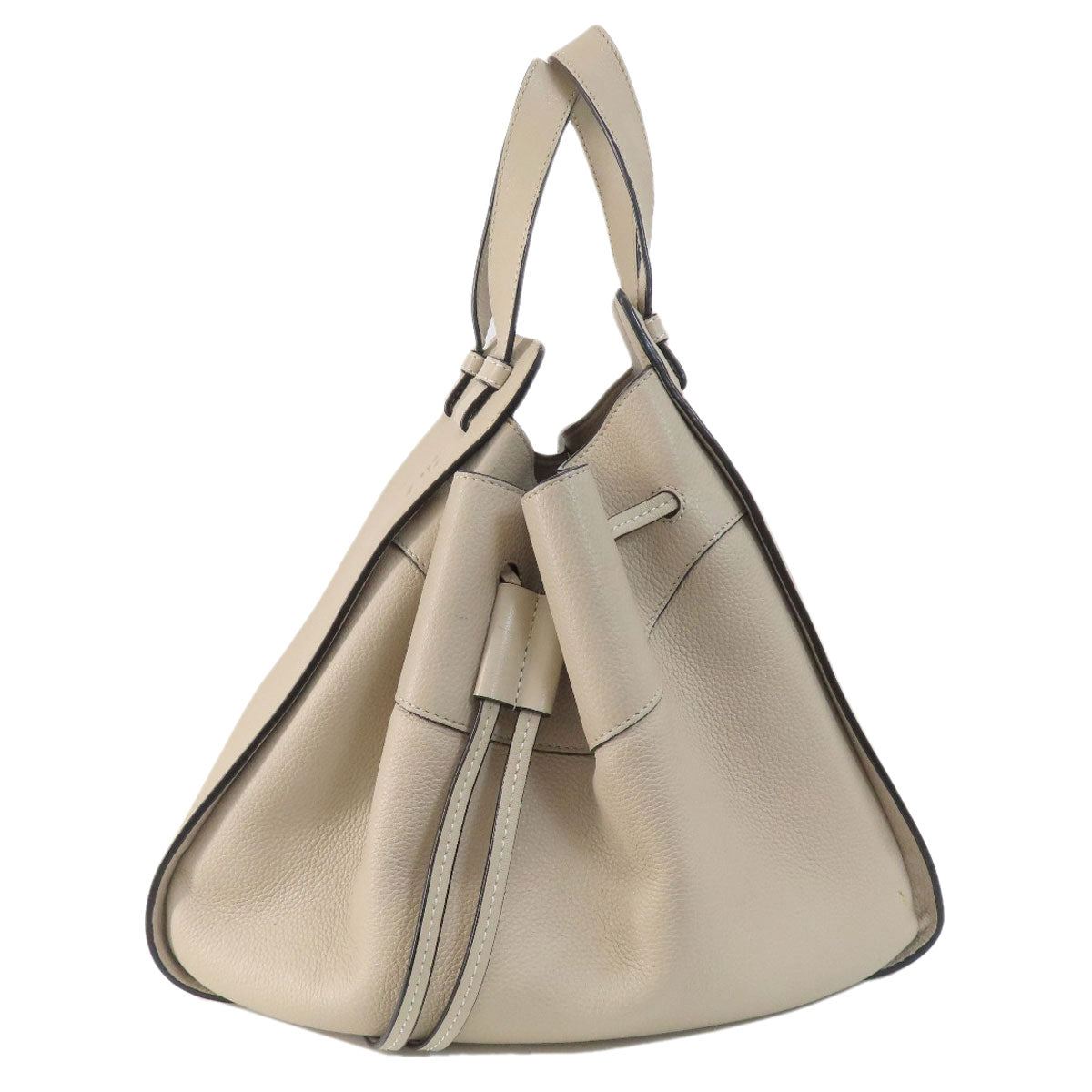 Loewe Handbag Calfskin Beige Hammock 2Way Women