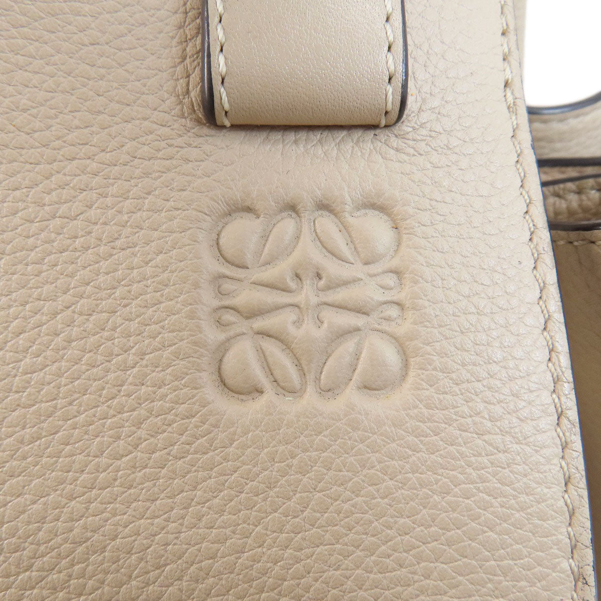Loewe Handbag Calfskin Beige Hammock 2Way Women