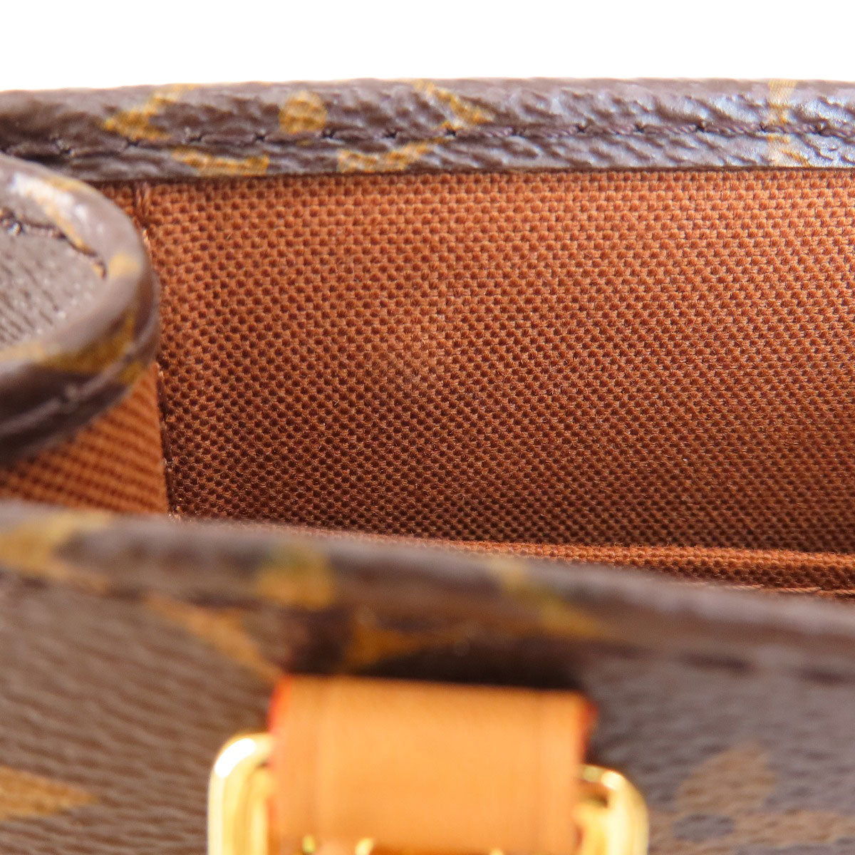 Louis Vuitton Shoulder Bag M69442 Monogram Canvas Brown Petite Sac Plat Monogram Women