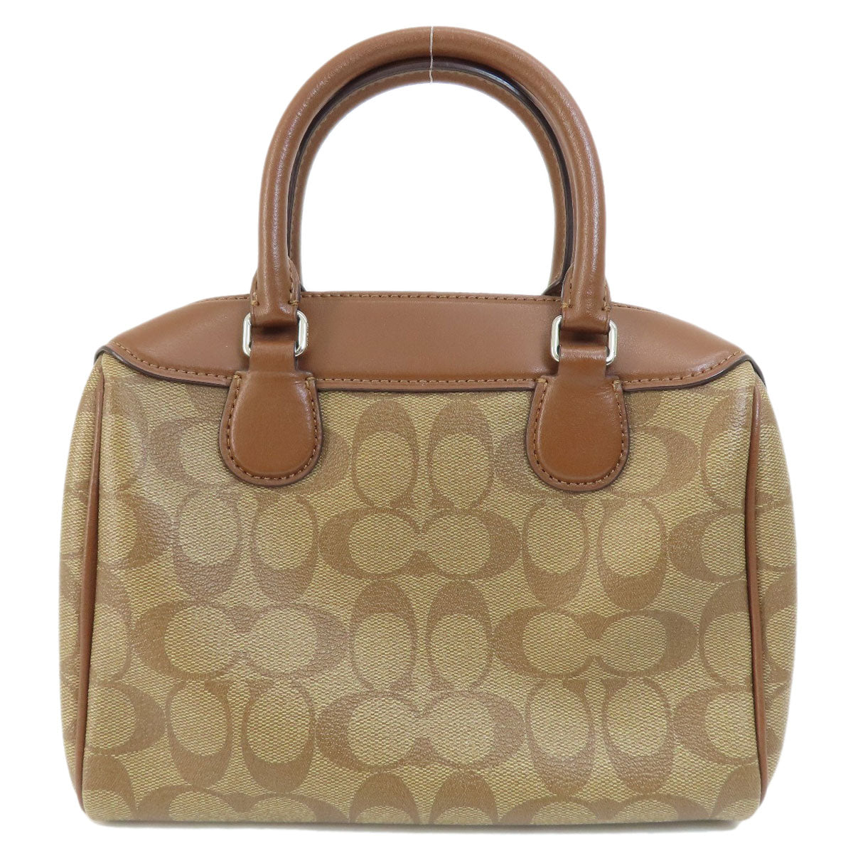 Coach Handbag F73119 Pvc Brown Signature 2Way Women