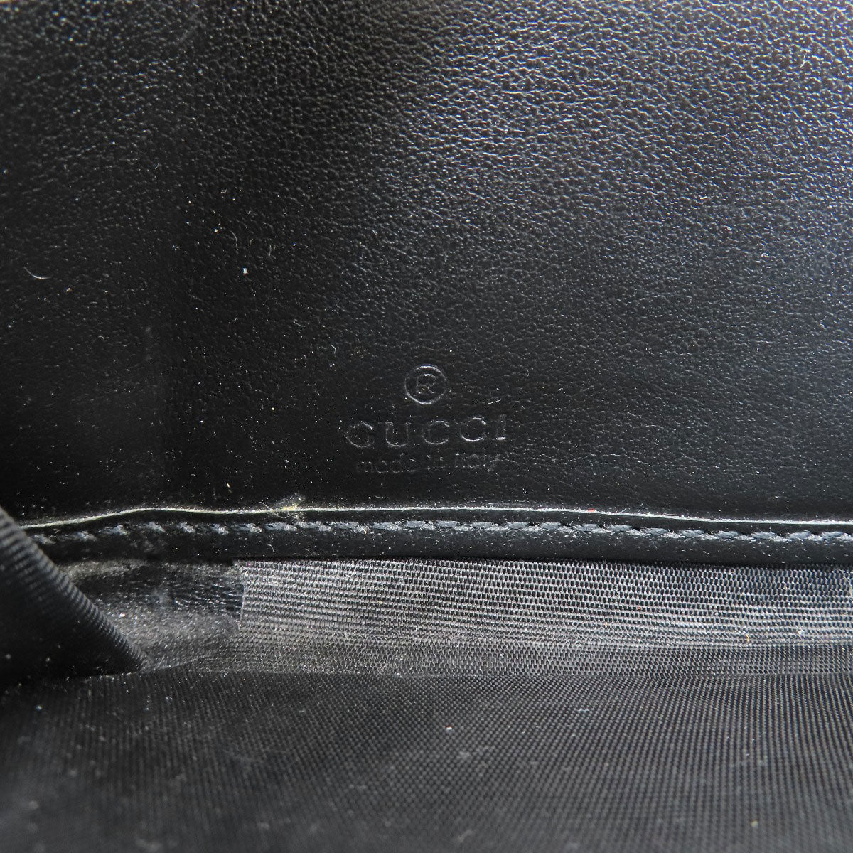 Gucci Long Wallet Purse 597677 Leather Black Embryoidery Women(Unisex)