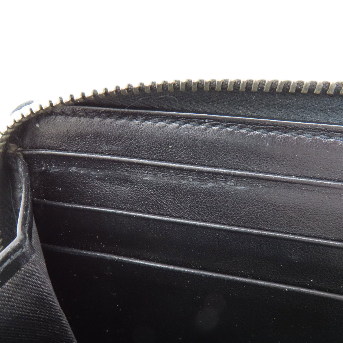 Gucci Long Wallet Purse 597677 Leather Black Embryoidery Women(Unisex)