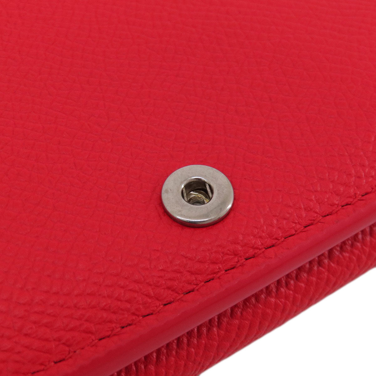 Balenciaga Bifold Wallet 601387 Leather Red Bb Logo Compact Wallet Women