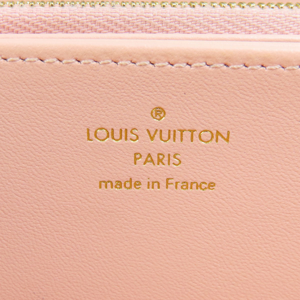 Louis Vuitton Long Wallet Purse M81694 Lambskin White Zippy Wallet Lv Garden Women
