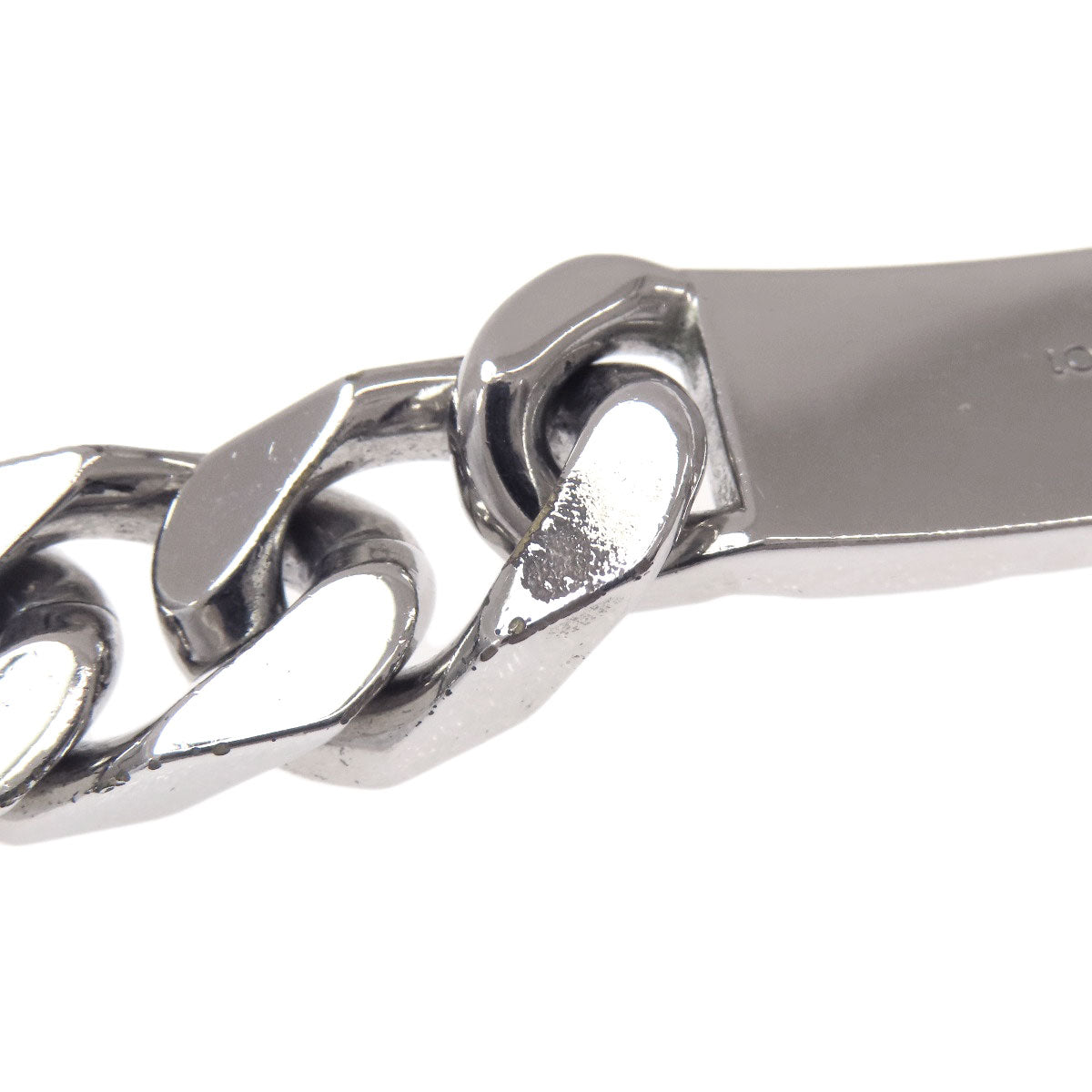 Louis Vuitton Bracelet M00269 Metallic Silver Chain Bracelet Monogram Women