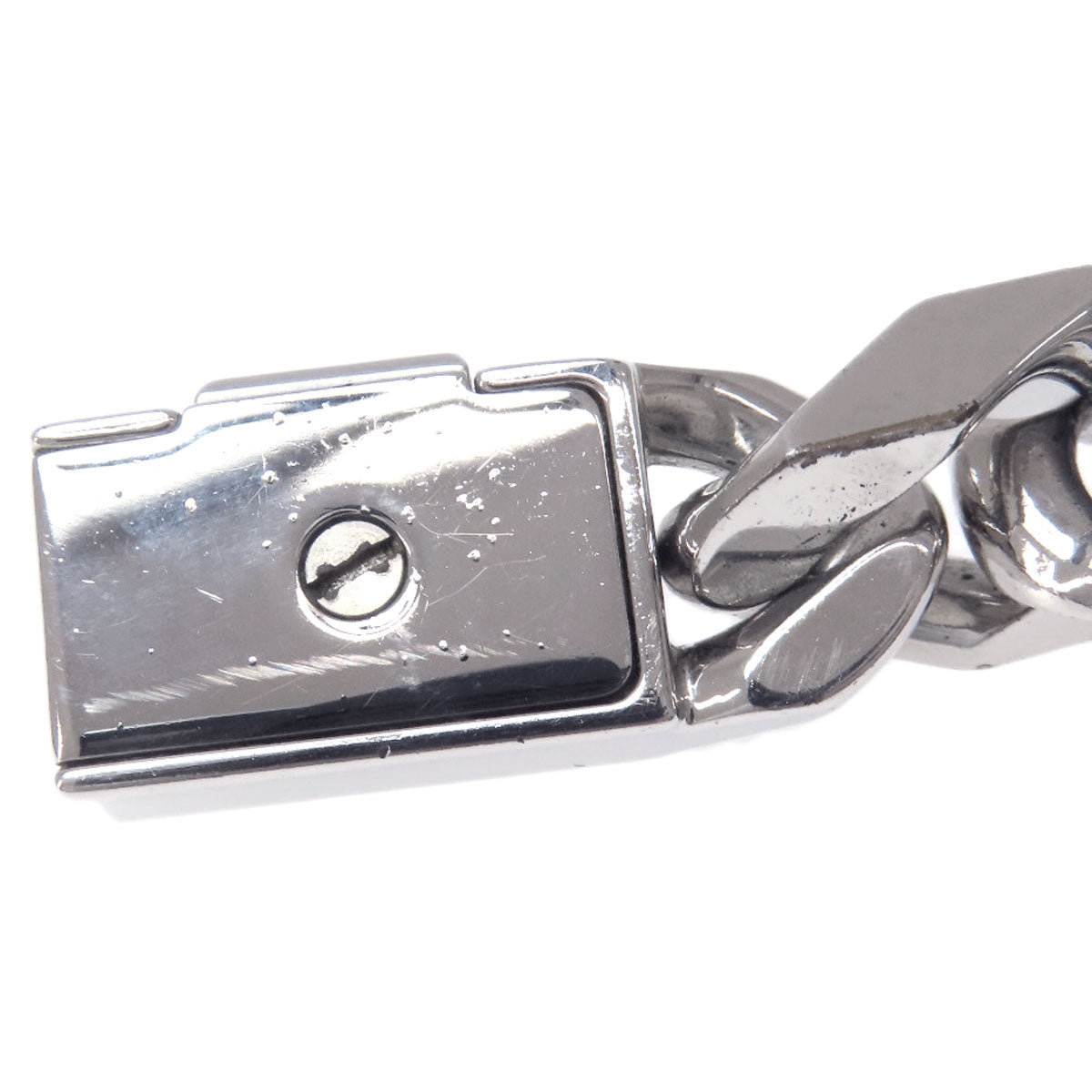 Louis Vuitton Bracelet M00269 Metallic Silver Chain Bracelet Monogram Women