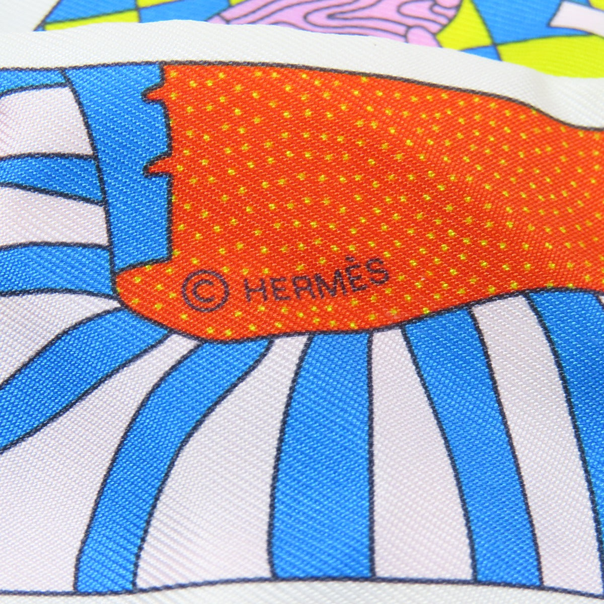 Hermes Scarf Silk Multicolor Twilly Women