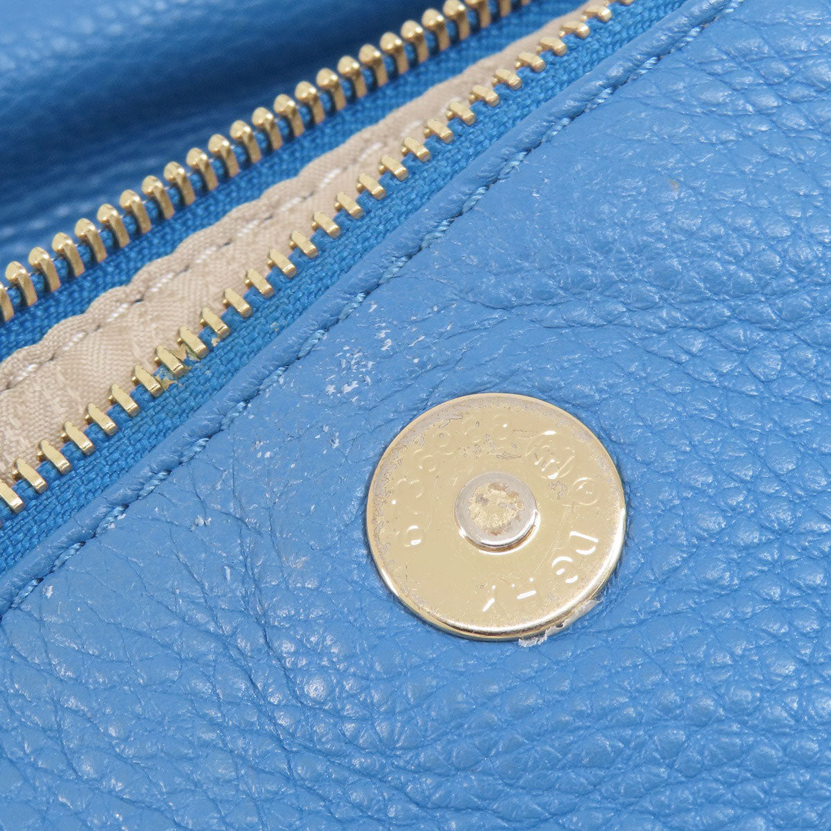 Michael Kors Handbag Leather Blue 2Way Women