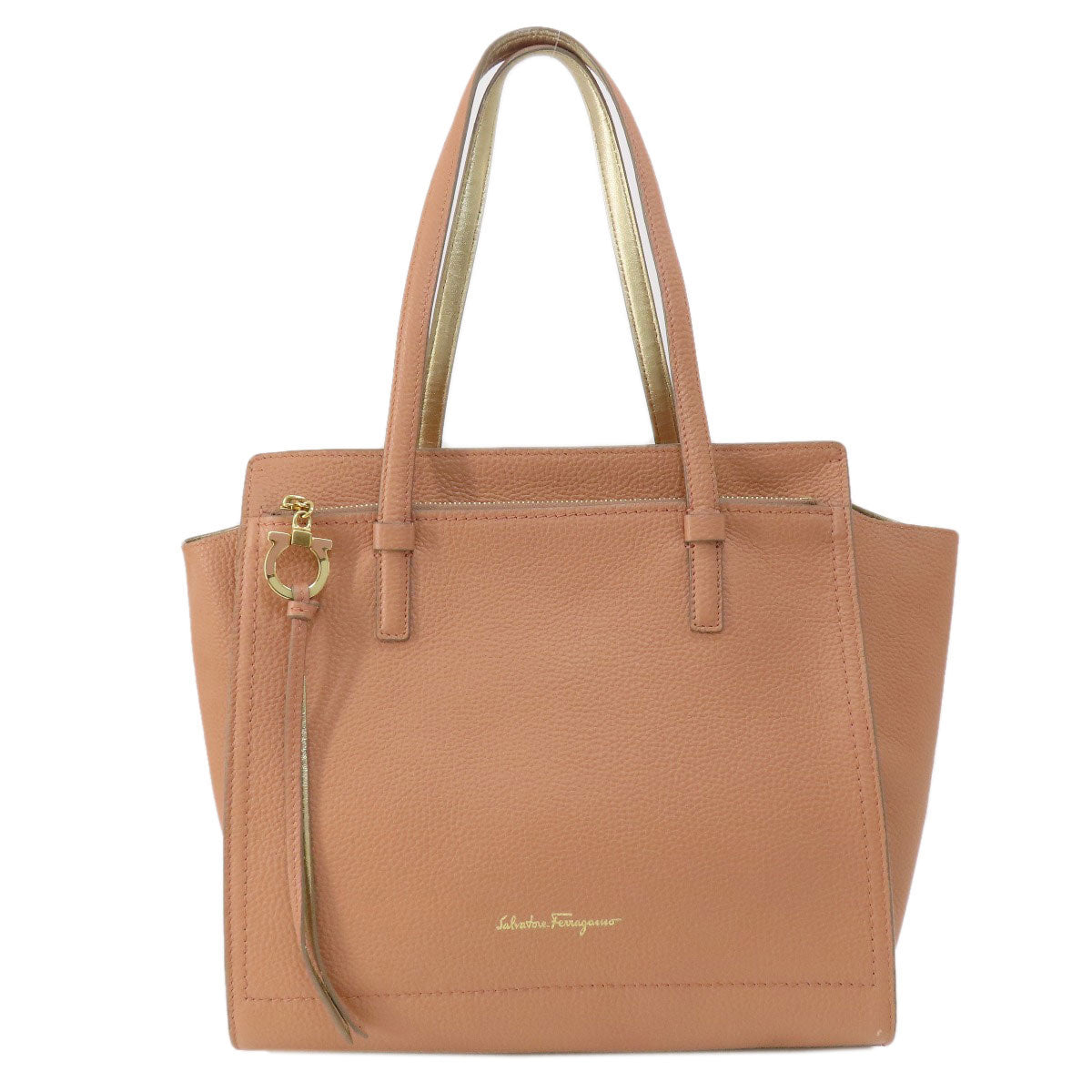Salvatore Ferragamo Tote Bag Leather Pink Gancinimetal Women