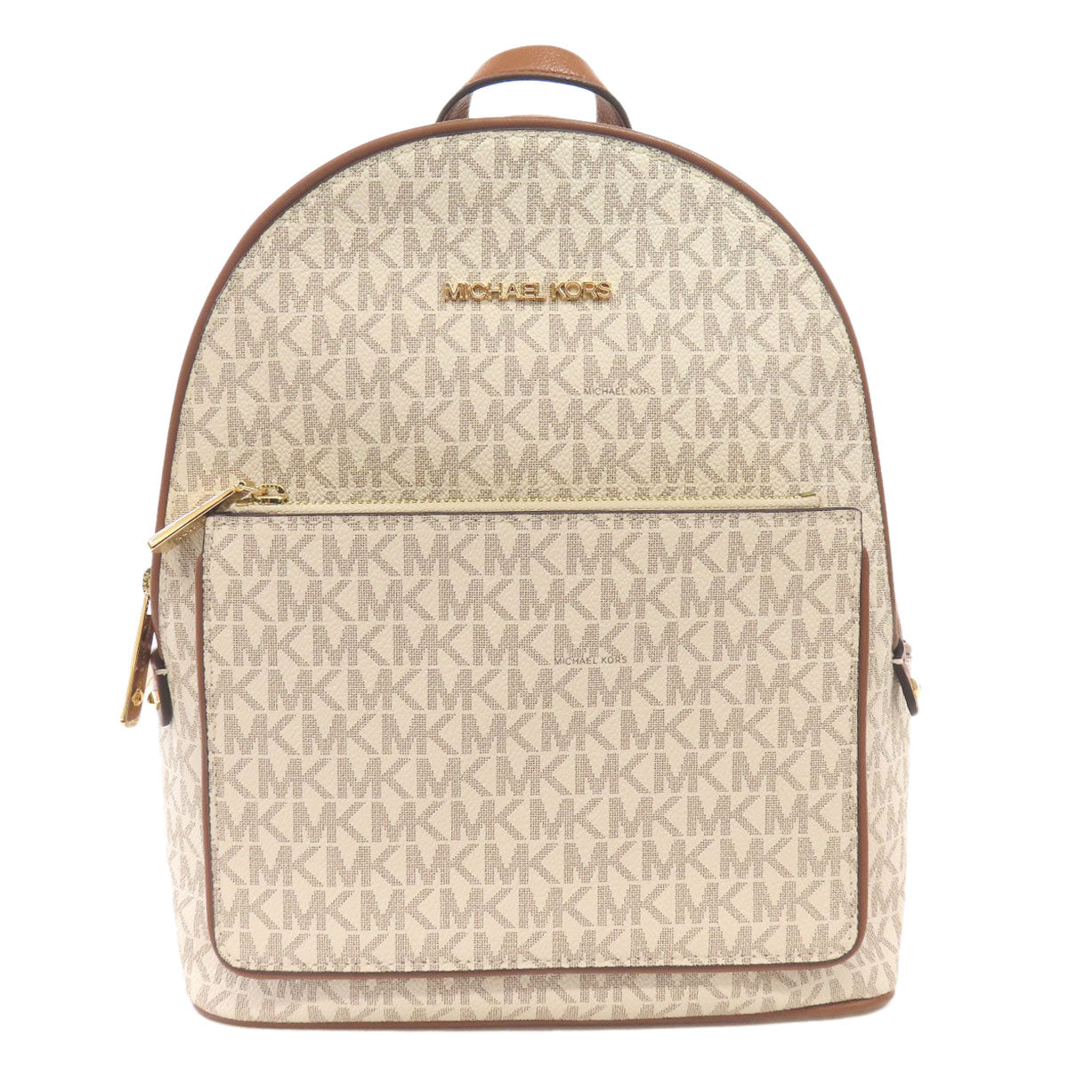 Michael Kors Backpack Pvc White Mk Signature Women