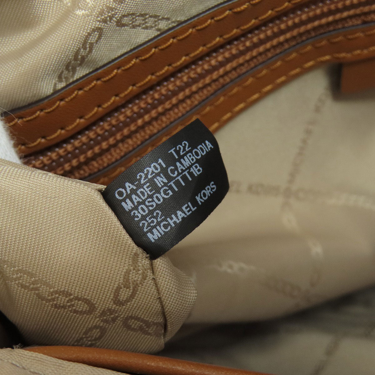 Michael Kors Tote Bag Pvc Brown Mk Signature Women