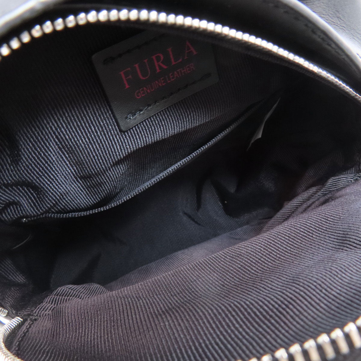 Furla Backpack Leather Black Logo Women