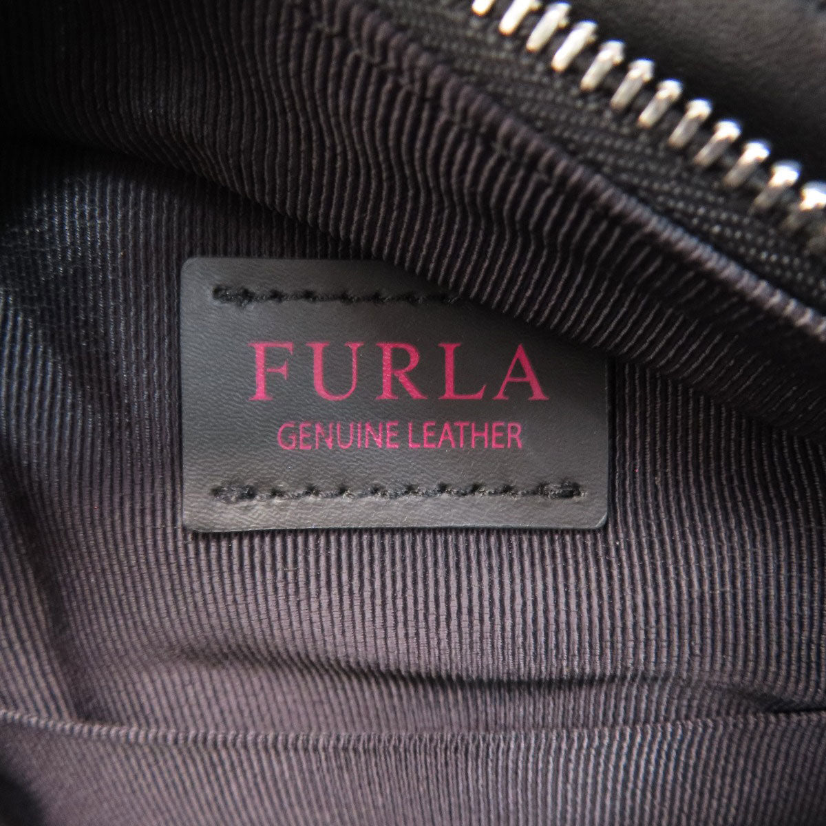 Furla Backpack Leather Black Logo Women