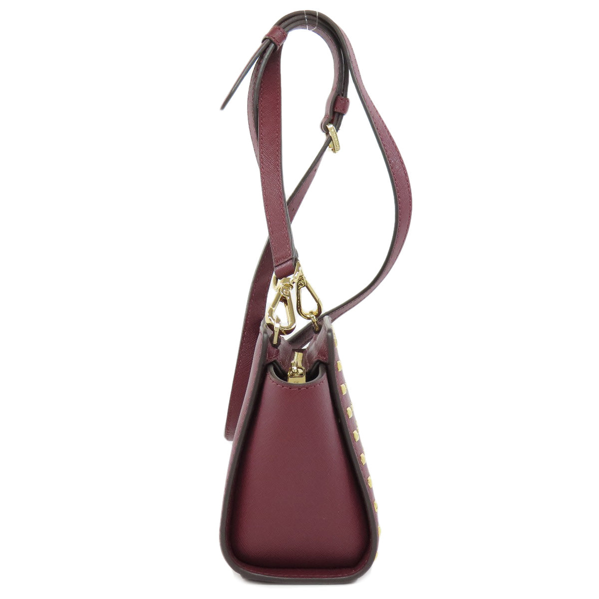 Michael Kors Shoulder Bag Pvc Wine-Red Logo Women