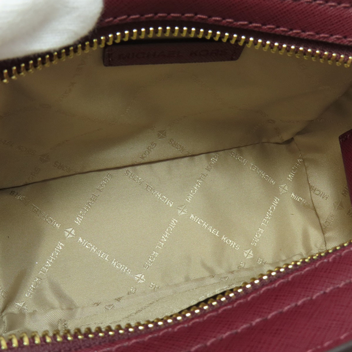Michael Kors Shoulder Bag Pvc Wine-Red Logo Women