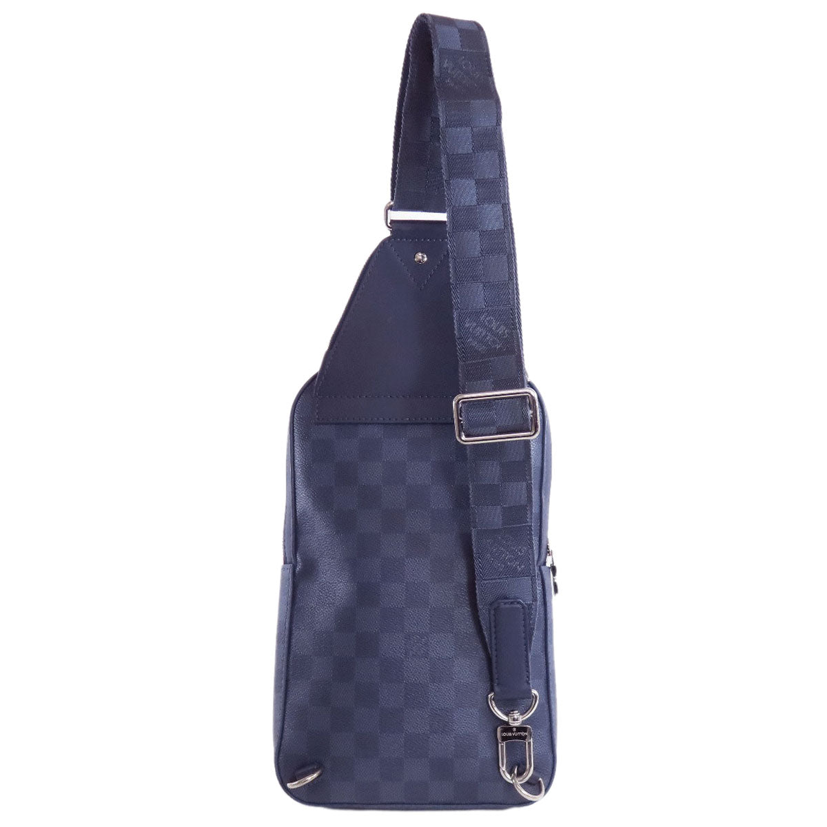 Louis Vuitton Sling Bag 40439 Damier Anfini Navy Avenue Sling Bag