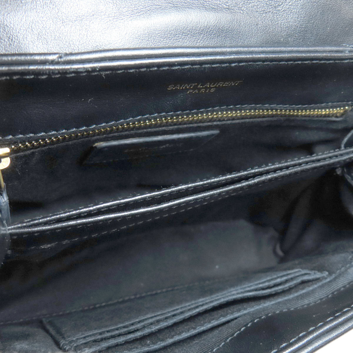 Saint Laurent Shoulder Bag 467072 Leather Black Lulu Toy Bag Women