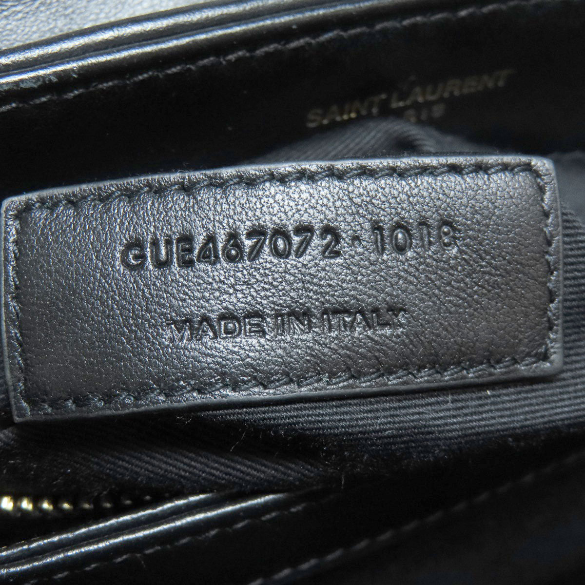 Saint Laurent Shoulder Bag 467072 Leather Black Lulu Toy Bag Women