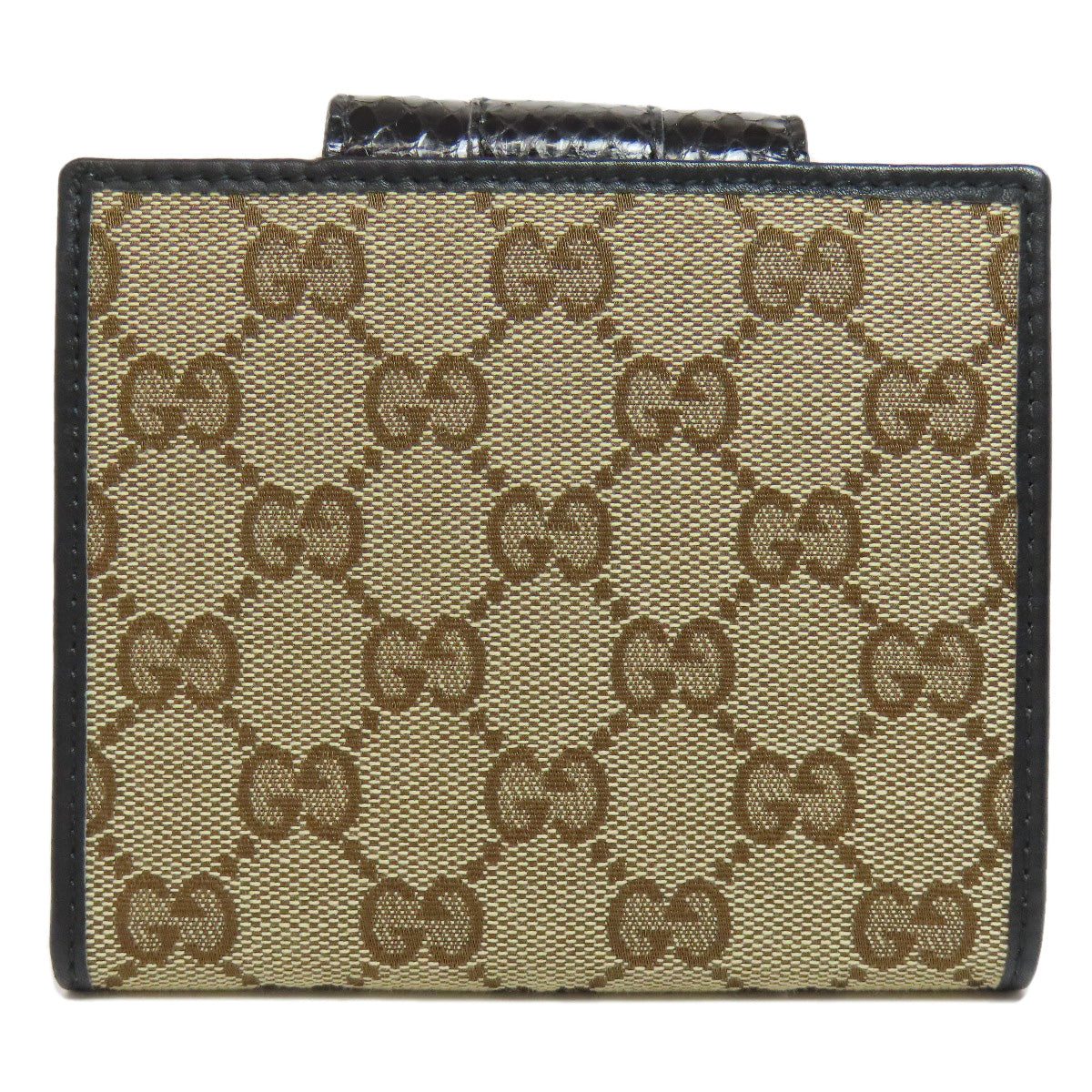 Gucci Bifold Wallet 181669 Canvas Brown Gg Women
