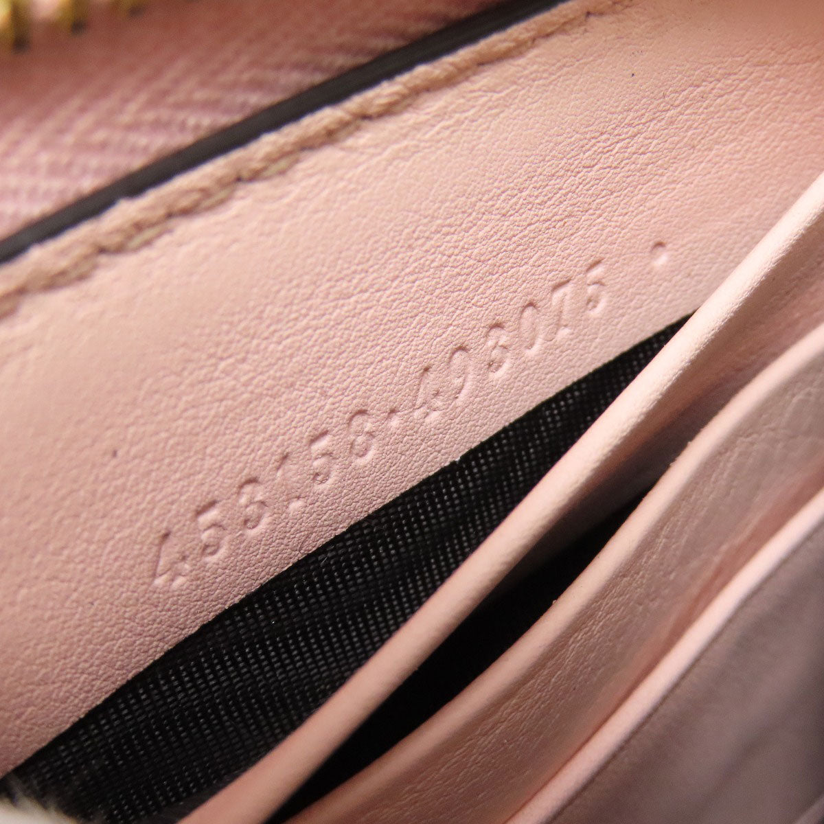 Gucci Long Wallet Purse 453158 Leather Pink Logo Women