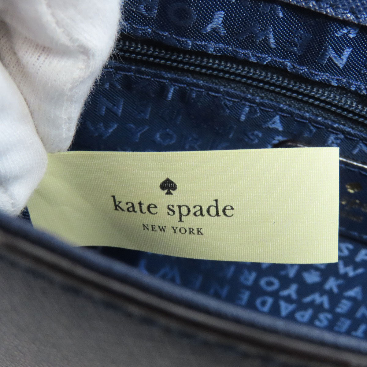 Kate Spade Shoulder Bag Pvc Navy 2Way Women