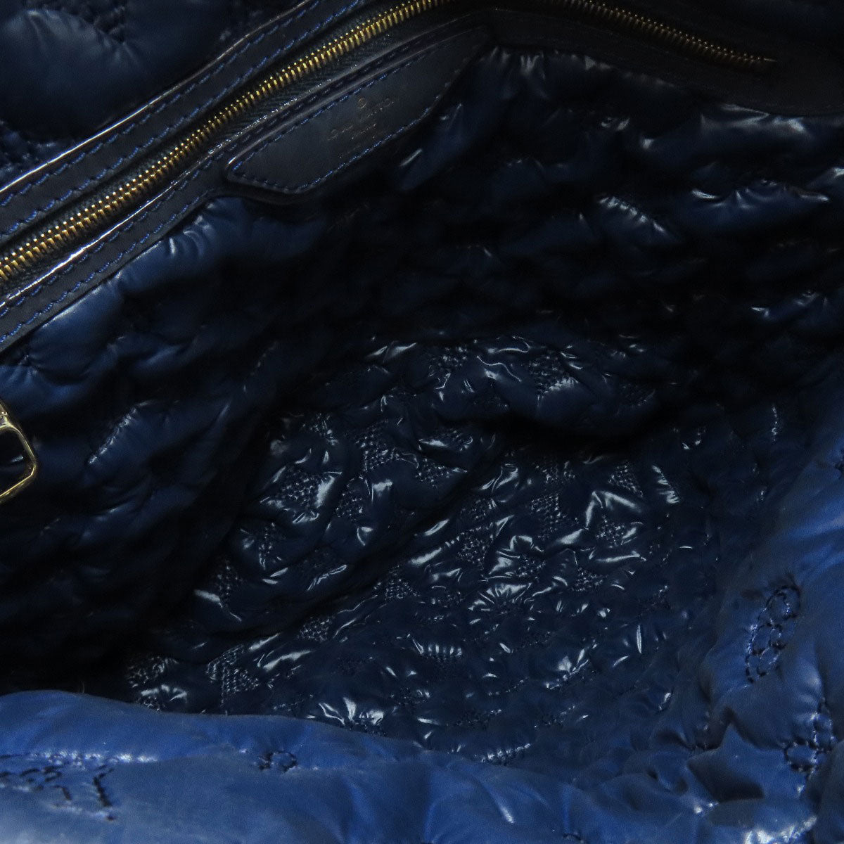 Louis Vuitton Handbag M93842 Monogram De Jour Blue Lockit Verti Women
