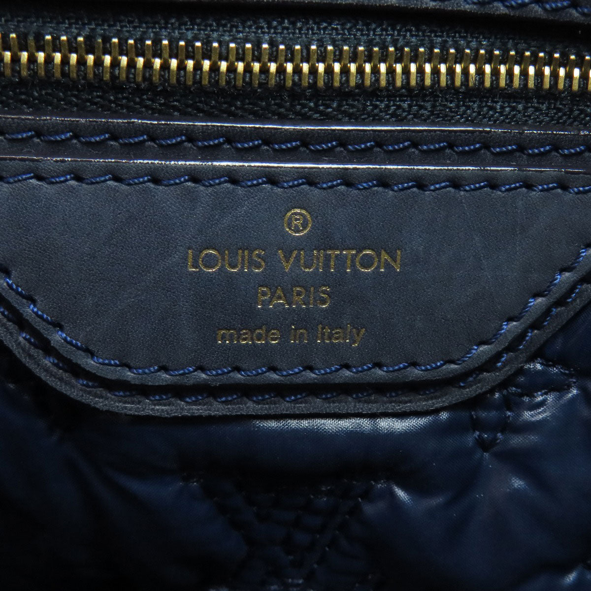 Louis Vuitton Handbag M93842 Monogram De Jour Blue Lockit Verti Women
