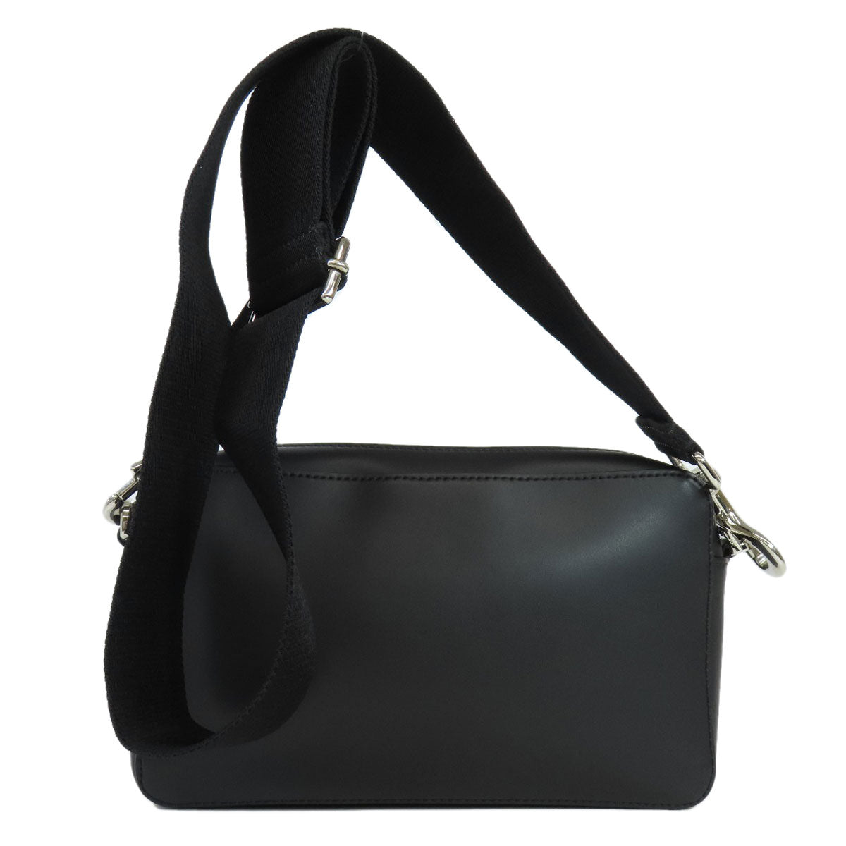 Valentino Shoulder Bag Calfskin Black Logo Women